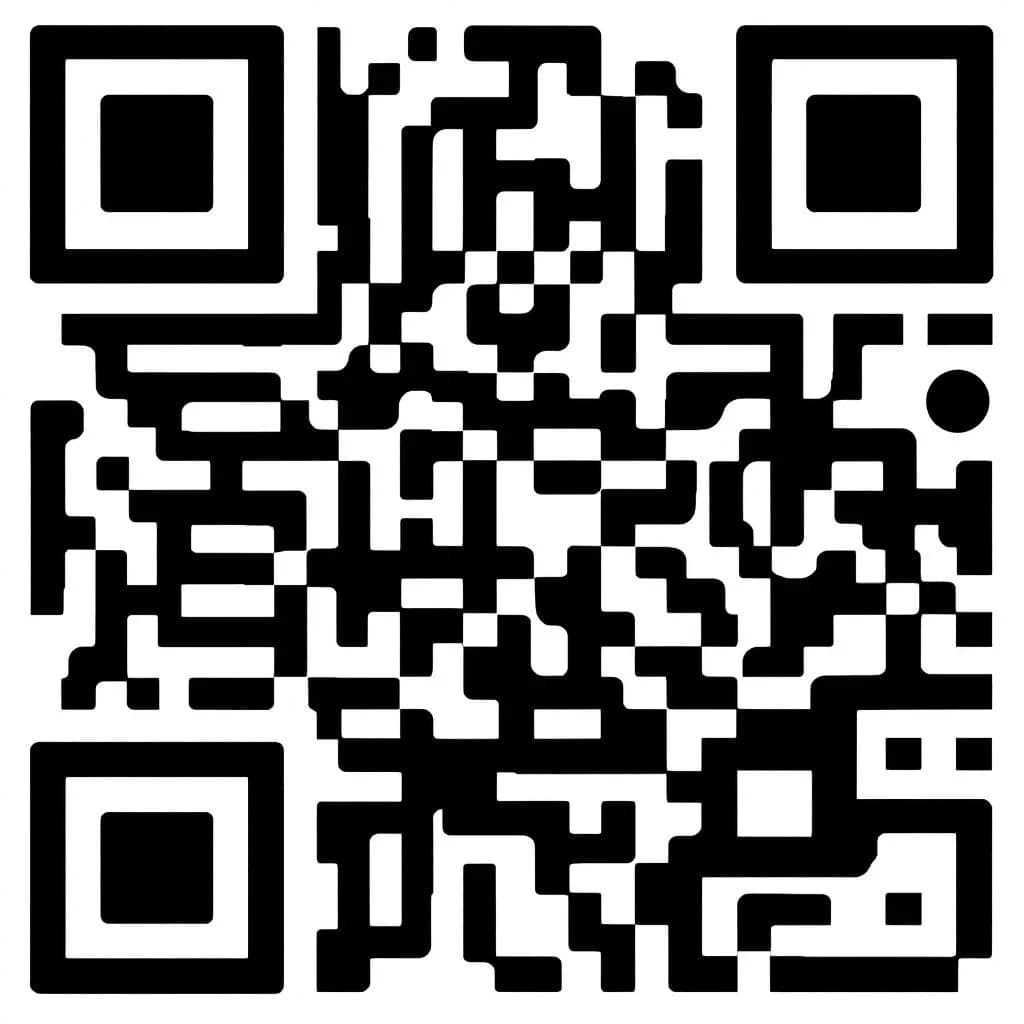 Standard black and white QR code