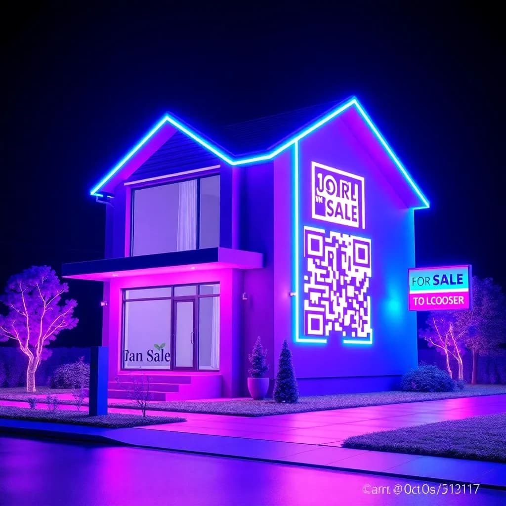 AI QR codes on real estate property listings